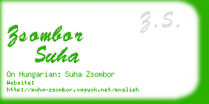 zsombor suha business card